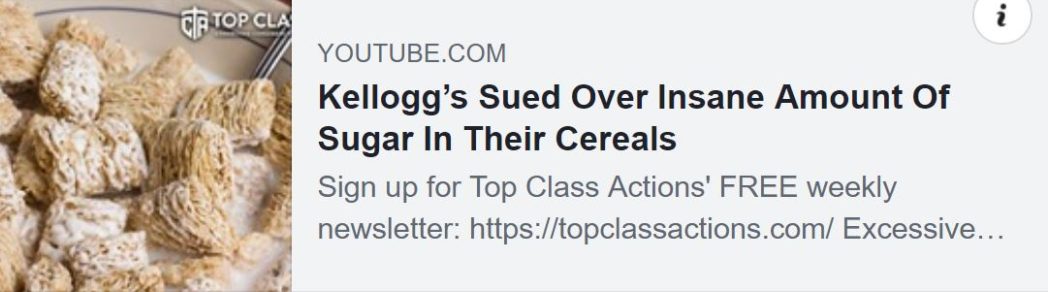 Kelloggs Sugar Suit