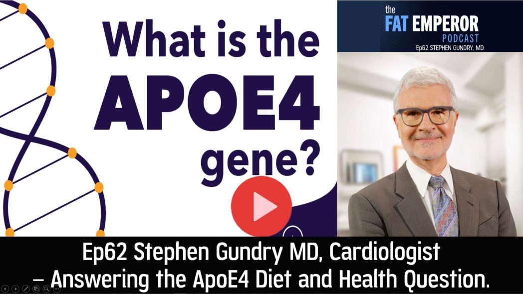 Ep 62 Stephen Gundry MD - Answering the ApoE4 Diet and Health Question