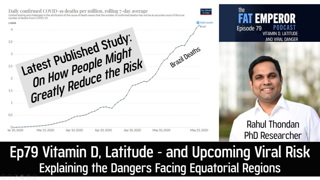 Ep79 New Study on Vitamin D, UV and Latitude - Powerful Effects on Viral Dangers
